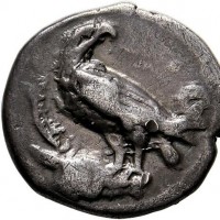 Bruttium, Kroton (425-350 a.C.): nomos (HN Italy#2146; SngAns#352), grammi 7.60
