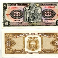 Ecuador: 20 sucres 22/11/1988 (Pick#121Aa)
