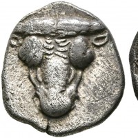 Focea, Lega Focese (352-351 a.C.): hemidracma (BCD Lokris#304), grammi 2.77