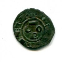 Brindisi, Corrado I (1250-1254): denaro (MIR#301), 0,59g