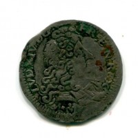 Modena, Luigi XIV (1702-1706): 1/2 lira 1704 (MIR,179#825/1)