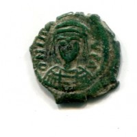 Maurizio Tiberio (582-602 d.C.): decanummo, zecca di Costantinopoli, terza officina (Sear#436)