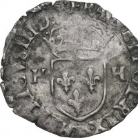 Francia, Enrico III di Navarra (II di Béarn 1572-1589): douzain 1588 (Duplessy#1140), grammi 2.20, mm 24