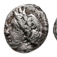 Troas, Gargara (440-400 a.C.): hemiobolo (cfr Naumann asta 52, lotto 139), grammi 0.36, mm 6.8