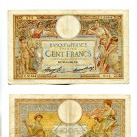 Francia: 100 franchi 25/06/1936 (Pick#78c), fori da graffetta