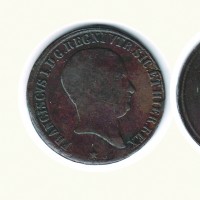 Napoli, Francesco I (1825-1830): 10 tornesi 1825 (Gigante#14)