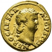 Nerone (54-68 d.C.): aureo "SALVS" (RIC,I#54, Calicò#443), grammi 7.25