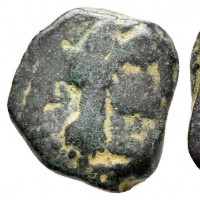 Regno Nabateo, Aretas IV (9 a.C.-40 d.C.): bronzo zecca di Petra, 13 mm (Meshorer#61A; Slg. Huth#81), grammi 1,72