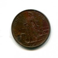 Vittorio Emanuele III (1900-1943): 1 cent. 1916 (Gigante#320)