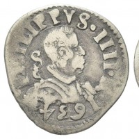 Napoli, Filippo IV (1621-1665): carlino 1634 (MIR#252/2), grammi 2,78