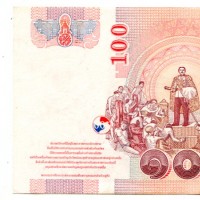 Thailandia: 100 baht 2005 (Pick#114)
