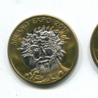 Italia 2015: 2 euro-fantasie- "Milano Expo"