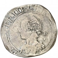 Napoli, Filippo III (1598-1621): 1/2 ducato (MIR#202), grammi 10.59