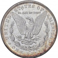 USA: 1 dollaro 1880-S "Morgan", qualità eccezionale con fondi speculari, in slab NCI MS65