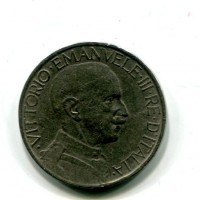 Vittorio Emanuele III (1900-1943): buono da 2 lire 1927 (Gigante#109), colpi al bordo