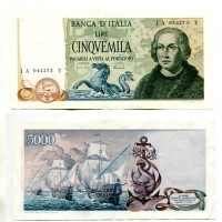 Repubblica: 5.000 lire 11/04/1973 "Colombo 2° tipo" (Gigante#BI67B)