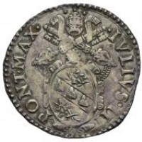 Ancona, Giulio III (1550-1555): giulio (Muntoni#54; CNI#14), grammi 3.13