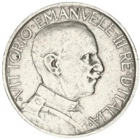 Vittorio Emanuele III (1900-1943): buono da 2 lire 1927 (Gigante#109), colpo al bordo