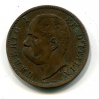 Umberto I (1878-1900): 10 cent. 1894-Birmingham (Gigante#50)
