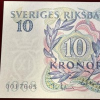 Svezia: 10 kronor 1968 (Pick#56a)