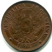 Argentina: 2 centavos 1896 (KM#33)