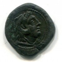 Maenia, P. Maenius M.F. Antias (132 a.C.): quadrante (Crawford#249)