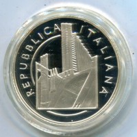 Italia 2009: 10 euro "100° anniversario della fondazione del movimento futurista", nella confezione originale, data scritta a penna sulla scatola