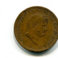 Napoli, Ferdinando II (1830-1859): 10 tornesi 1859 (Gigante#210)