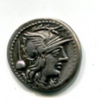 Flaminia, Titus Quinctus Flaminius (126 a.C.): denario (Crawford#267/1)
