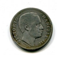 Vittorio Emanuele III (1900-1943): 1 lira 1907 "Aquila Sabauda" (Gigante#131)
