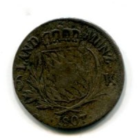 Germania, Bayern, Maximilian IV Josef (1806-1825): 6 kreuzer 1807 (KM#686)
