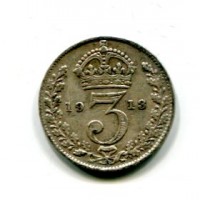 Gran Bretagna, Giorgio V (1910-1936): 3 pence 1913 (Spink#4015)