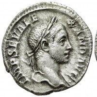 Alessandro Severo (222-235 d.C.): denario "PM TR P VIIII COS III PP" (RIC#102), grammi 2.70, mm 18