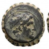 Regno Seleucide, Alexander I Balas (152-145 a.C.): bronzo serrato (SC#1793; HGC,9#900), grammi 8.7, mm 20.5