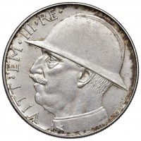 Vittorio Emanuele III (1900-1943): 20 lire 1928 "Elmetto" (Gigante#44)