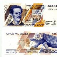 Ecuador: 5000 sucres 26/03/1999 (Pick#128/c)