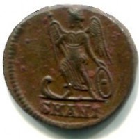 Costantino I (306-337 d.C.): nummus commemorativo "Costantinopoli", zecca di Antiochia (RIC,VII#92)