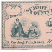 USA, Ohio: Summit County Bank, Cuyahoga Falls 1862: 5+10+50 cent, macchioline sul 5 e sul 50