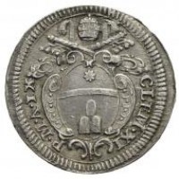 Roma, Clemente XI (1700-1721): grosso  anno IX (Muntoni#152; CNI#137)