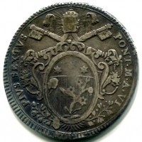 Roma, Pio VI (1775-1799): scudo 1780-VI (Muntoni#17)
