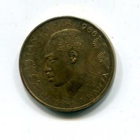 Tanzania: 20 senti 1966 (KM#2)