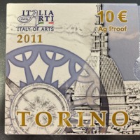 Italia 2011: 10 euro "Torino", in confezione originale