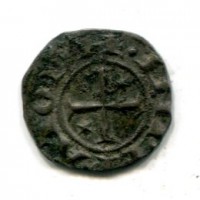 Brindisi, Enrico VI (1194-1197): denaro con AP (MIR#256)