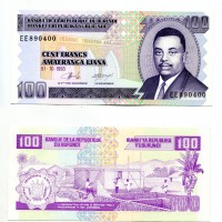 Burundi: 100 franchi 01/10/1993 (Pick#37a)
