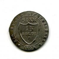 Gorizia, Francesco II (1792-1805): 15 soldi 1802-F (Gigante#2)