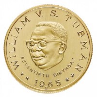 Liberia: 25 dollari 1965 "Presidente Tubman" (Friedberg#3)