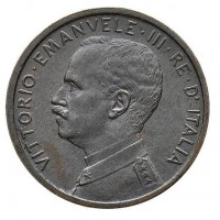 Vittorio Emanuele III (1900-1943): 1 cent. 1908 "Italia su prora" (Gigante#312), in slab NGC MS64 BN (Cert. #5784173-018). elevata qualità