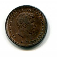 Napoli, Ferdinando II (1830-1859): 2 tornesi 1842 (Gigante#238)