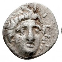 Caria, Rodi (170-150 a.C.): emidracma (HGC,6#1462; Jenkins, Rhodian Group B#53), grammi 1.19, mm 12