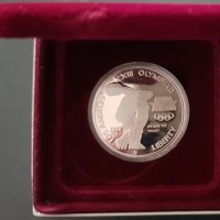 USA: dittico 1 dollaro 1983-S + 1 dollaro 1984-S "Olimpiadi di Los Angeles", in confezione originale